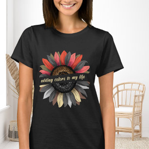Camiseta Día de Acción de Gracias Sunflower Otoño Mujeres I