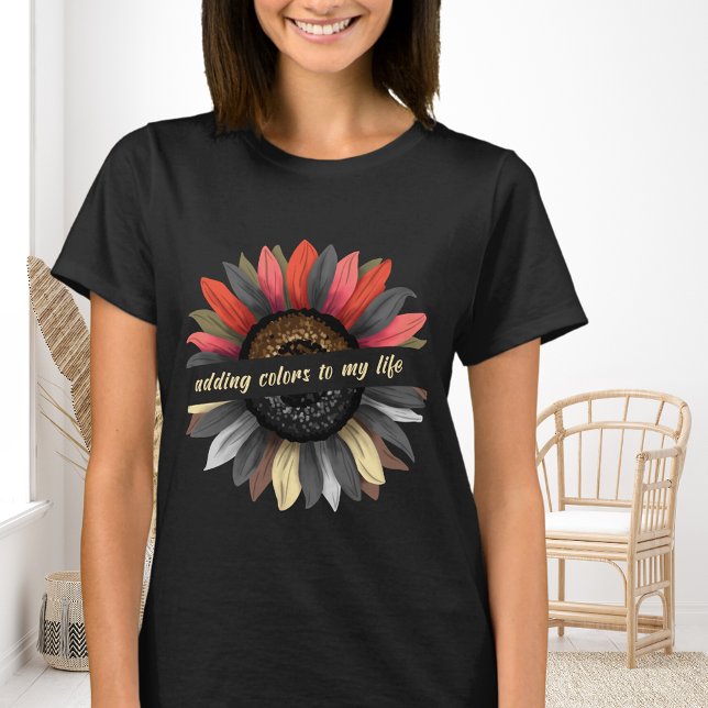 Camiseta Día de Acción de Gracias Sunflower Otoño Mujeres I (Subido por el creador)