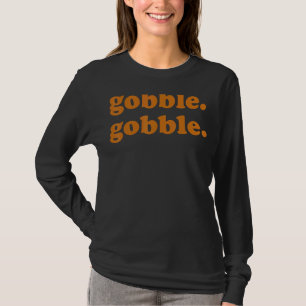 Camiseta Día de Acción de Gracias tambalea trota turca
