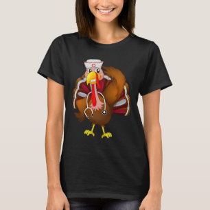 Camiseta Día de Acción de Gracias termina fiesta de enferme