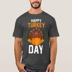 Camiseta Día de Acción de Gracias Turquía: Cazadora Feliz T