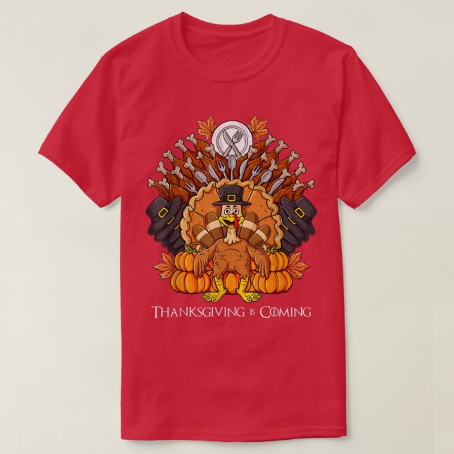 Camiseta Día de Acción de Gracias Turquía Chicas de niños d (Diseño del anverso)