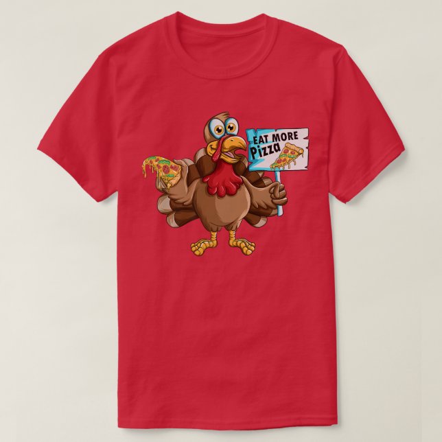 Camiseta Día de Acción de Gracias Turquía comida rápida com (Diseño del anverso)