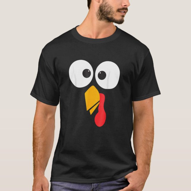 Camiseta Día de Acción de Gracias Turquía enfrenta el disfr (Anverso)