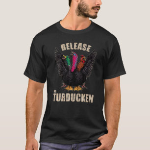 Camiseta Día De Acción De Gracias Turquía Turducken Kaiju M