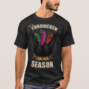 Camiseta Día De Acción De Gracias Turquía Turtenken Hunt Mo