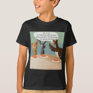Camiseta Día de Acción de Gracias Vegano Divertido