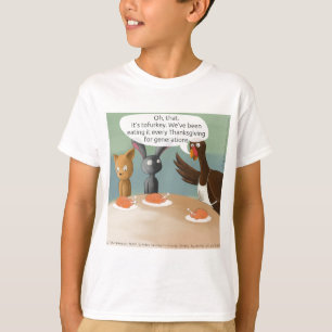 Camiseta Día de Acción de Gracias Vegano Divertido