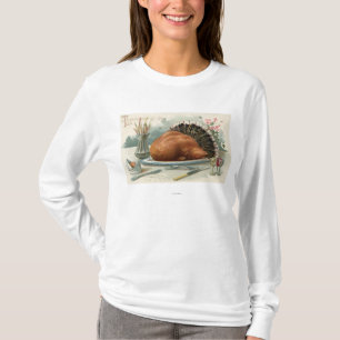 Camiseta Día de Acción de Gracias Vestido Turquía para l