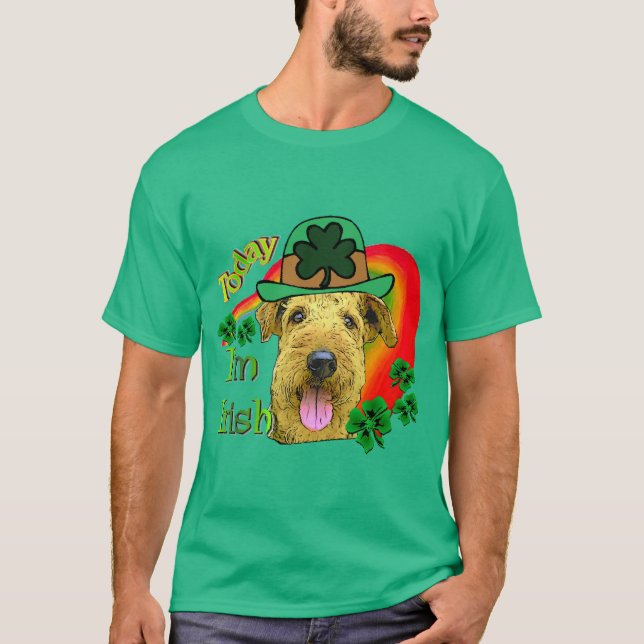 Camiseta Día de Airedale Terrier St. Patrick (Anverso)