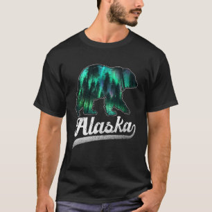 Camiseta Día de Alaska Luces del Norte Recuerdo Amante de l