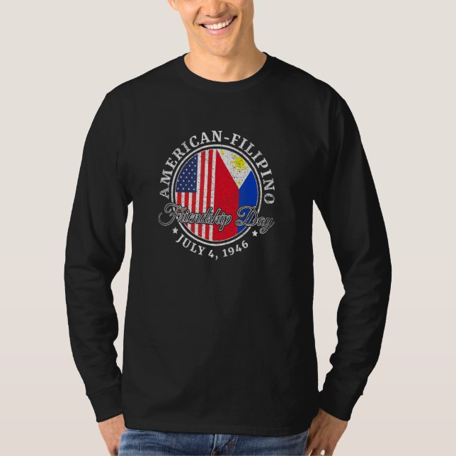 Camiseta Día de Amistad Filipina Americana (Anverso)