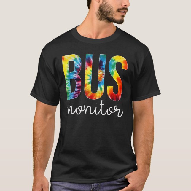 Camiseta Día de Apreciación de Tie Dye del Monitor de Bus d (Anverso)