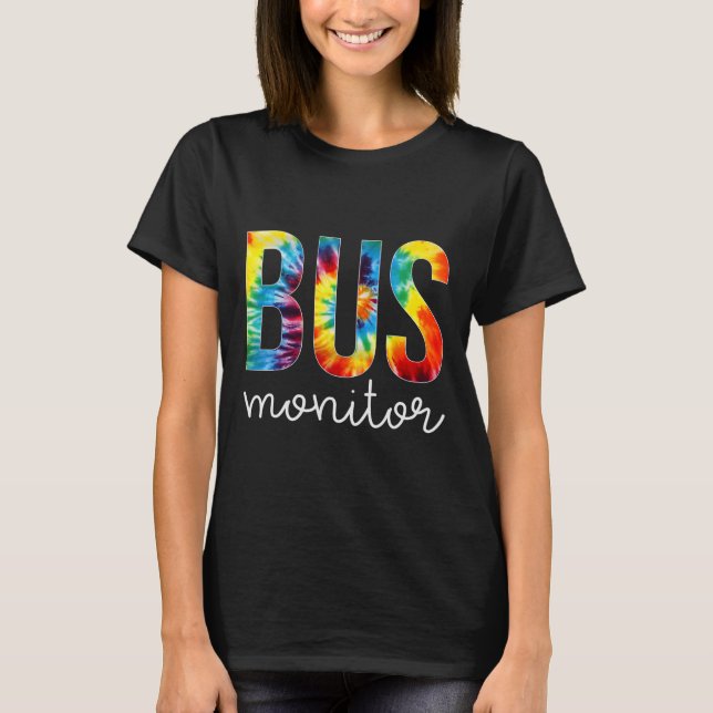 Camiseta Día de Apreciación de Tie Dye del Monitor de Bus d (Anverso)