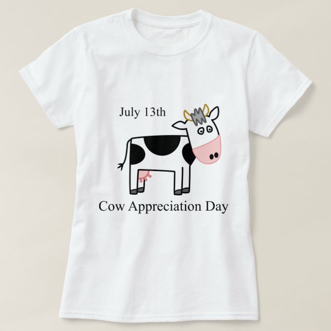 Camiseta Día de Apreciación de Vaca (Diseño del anverso)