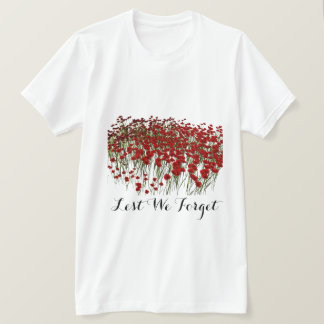 Camiseta Día de armisticio a fin de olvidemos la amapola de