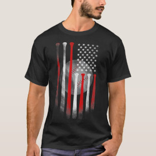 Camiseta Día de béisbol con bandera estadounidense