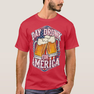 Camiseta Día De Borracho Para Estados Unidos 4 De Julio Ind