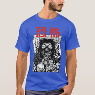 Camiseta Día de Brujas aterrador japonés Temporada Terror H