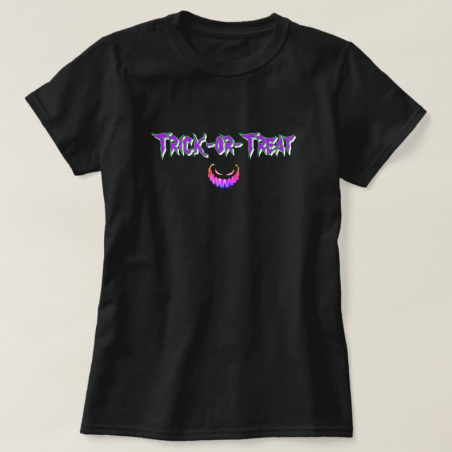 Camiseta Día de brujas/calabaza (Diseño del anverso)