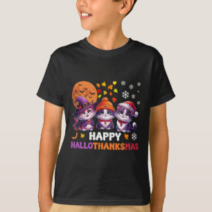 Camiseta Día de brujas Día de acción de gracias Navidad Fel
