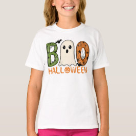 Camiseta Día de Brujas Fantasma Boo Niños