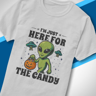 Camiseta Día de brujas OVNI Para el disfraz divertido de al