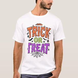 Camiseta Día de Brujas Truco Regalo Araña Divertida Red Ret