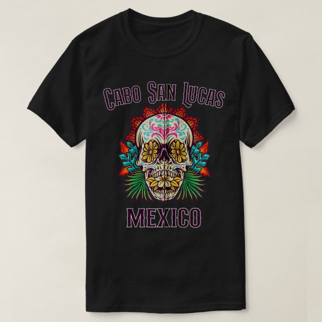 Camiseta Día de Cabo San Lucas de la Floral de la Celebraci (Diseño del anverso)