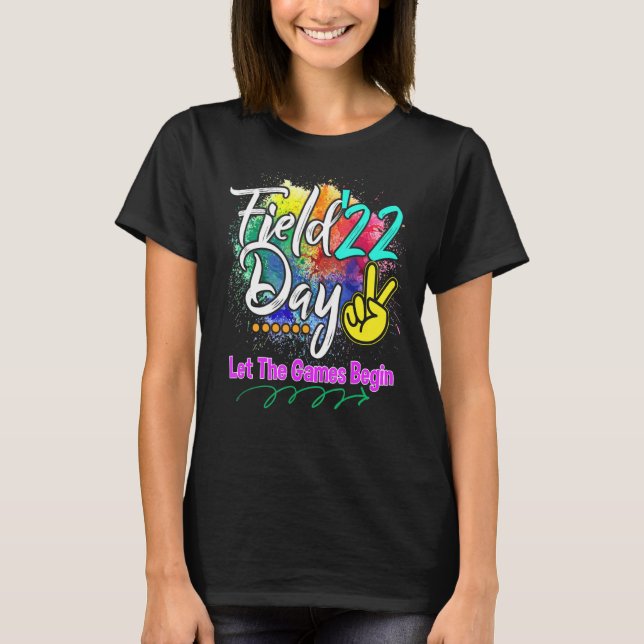 Camiseta Día de Campo 2022 Dejar que los juegos comiencen n (Anverso)
