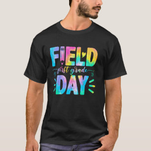 Camiseta Día de Campo de Primer Grado Retro Corbata de Tint