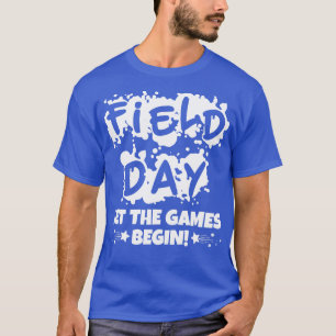 Camiseta Día de campo Dejar que comiencen los juegos