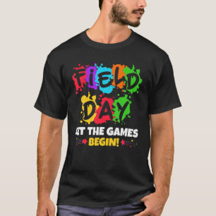 Camiseta Día de campo Dejar que comiencen los juegos