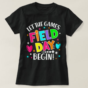 Camiseta Día de campo Dejar que los juegos empiecen un viaj