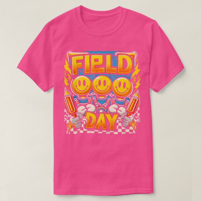 Camiseta Día de campo Día de juego de comprobación 2024 Día (Diseño del anverso)