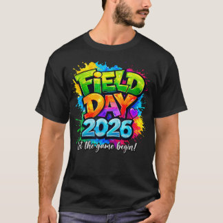 Camiseta Día de Campo Divertido 2026 Que Comience El Juego