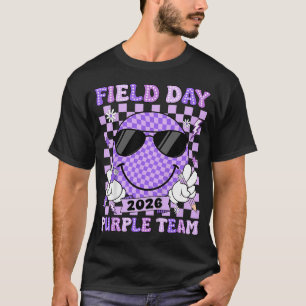 Camiseta Día de Campo Equipo Morado Divertido Para Día de C