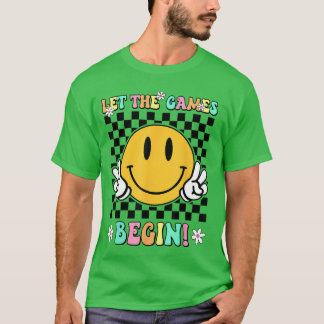 Camiseta Día de Campo Que Comiencen Los Juegos Diversión Re
