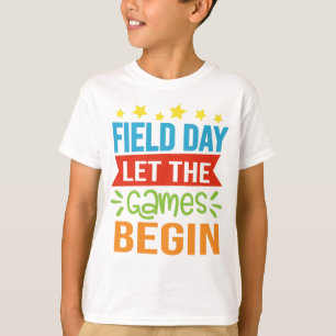 Camiseta Día de Campo Que Los Juegos Empiecen La Escuela Te