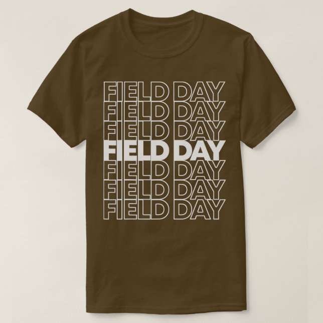 Camiseta Día de campo retro (Diseño del anverso)