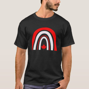 Camiseta Día de Canadá: Bandera canadiense arcoiris de arce