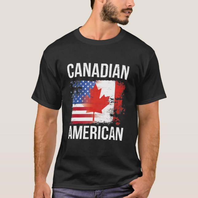 Camiseta Día de Canadá Cute Bandera Canadiense Canadiense (Anverso)