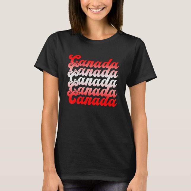 Camiseta Día De Canadá Feliz Día De Canadá Maple Of Canada  (Anverso)
