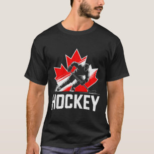 Camiseta Día de Canadá Hockey Patriótico Hoja de Arce Canad