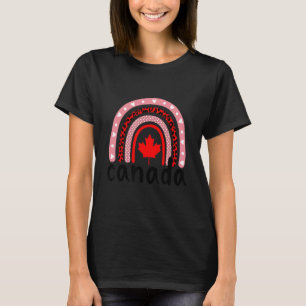 Camiseta Día de Canadá Hoja de Arce Roja Viajero Fan Canadi