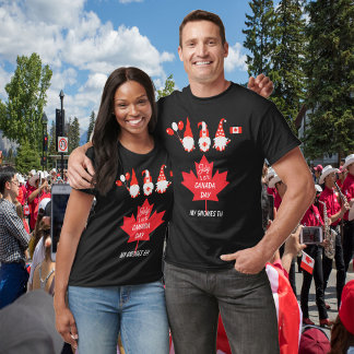 Camiseta Día de Canadá Mis Gnomes EH Maple Leaf Unisex