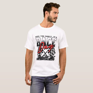 Camiseta Día de Carrera de Automovilismo