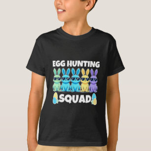 Camiseta Día de Caza de Huevos de Humor de Escuadrón de Con