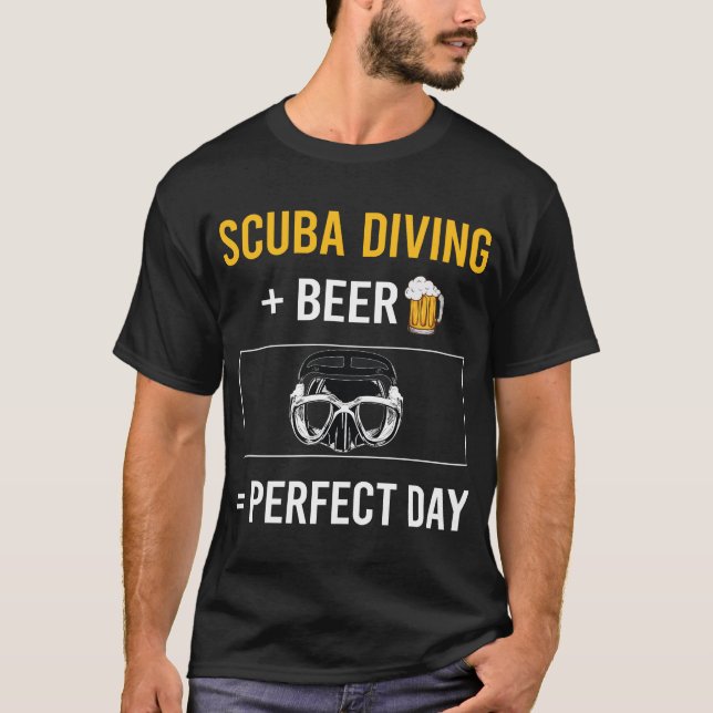 Camiseta Día de Cerveza Buceo Buzo (Anverso)