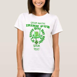 Camiseta Día de cerveza verde divertido St Patrick's
